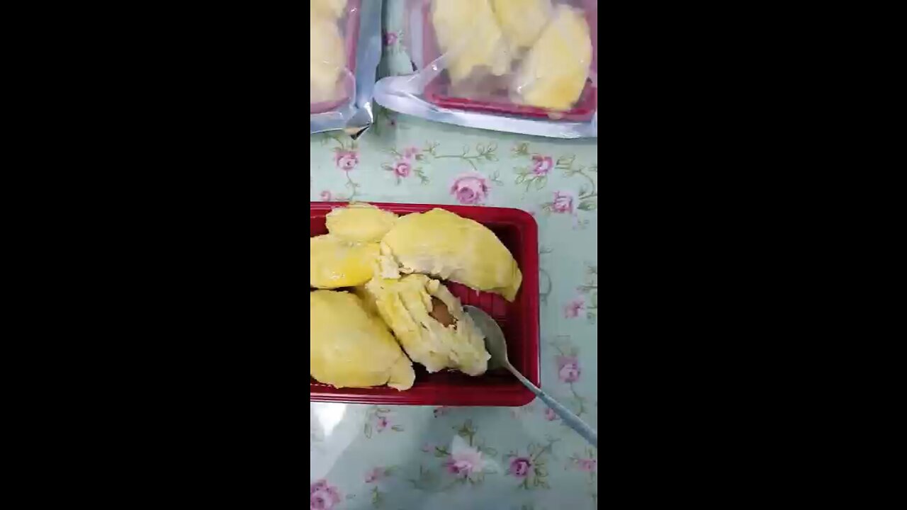 Yellow and soft durian meat