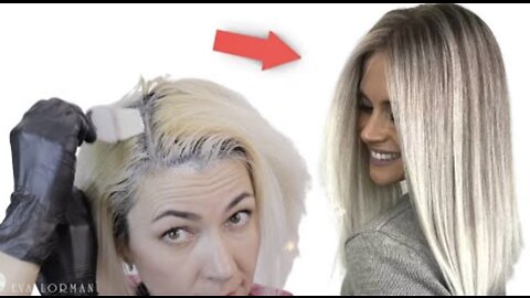 Platinum Ash Blond Hair Tutorial at Home | Eva Lorman Dye Tutorial