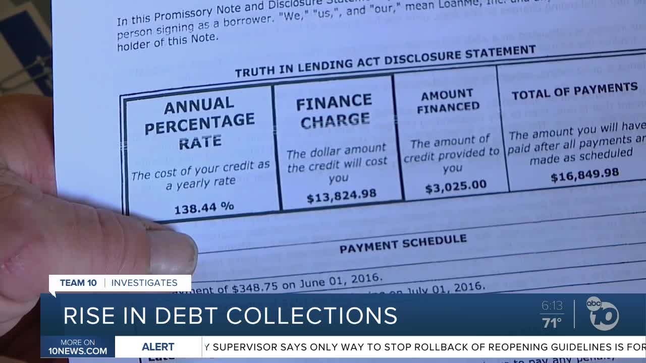 Rise in debt collections amid COVID-19