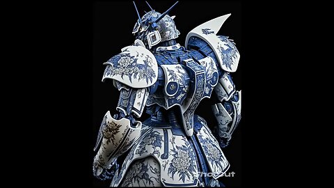 Really Cool Porcelain Gundam!