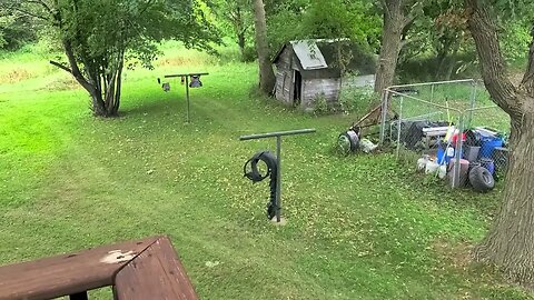 When 8 year olds mow. First time mowing.