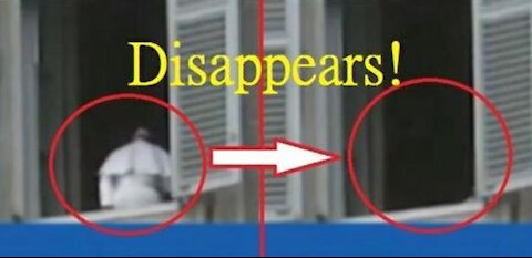 Pope Francis disappears! 教宗方濟各竟瞬間消失！全像投影？