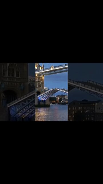 Tower bridge rising at night #london