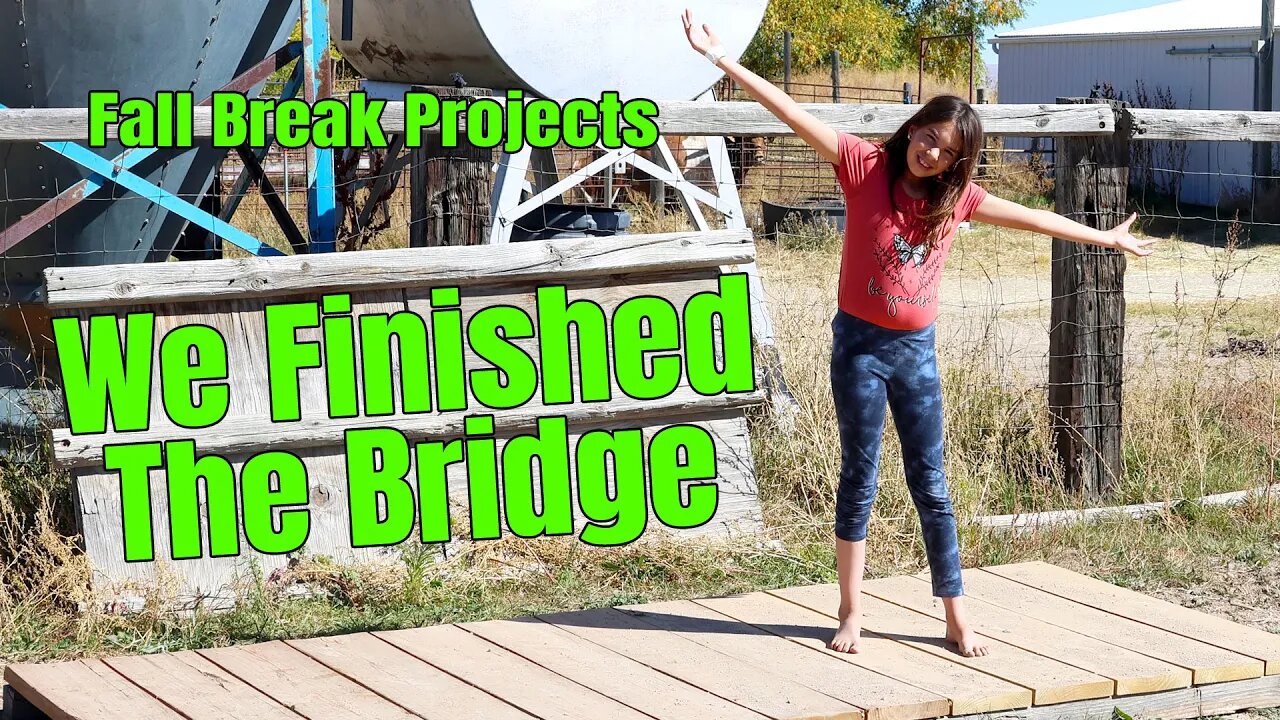 Finishing the Bridge | Fall Break Projects with my Daughter, Part 1