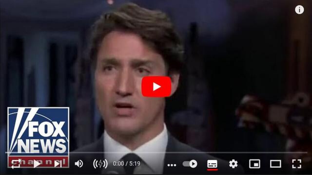 CANADA PM JUSTIN TRUDEAU SEEKING TO FORCIBLY SILENCE NEWS OUTLET