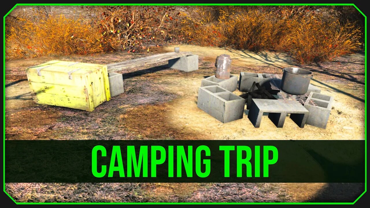 Camping Trip in Fallout 4 - A Relaxing and Scenic Unmarked Location