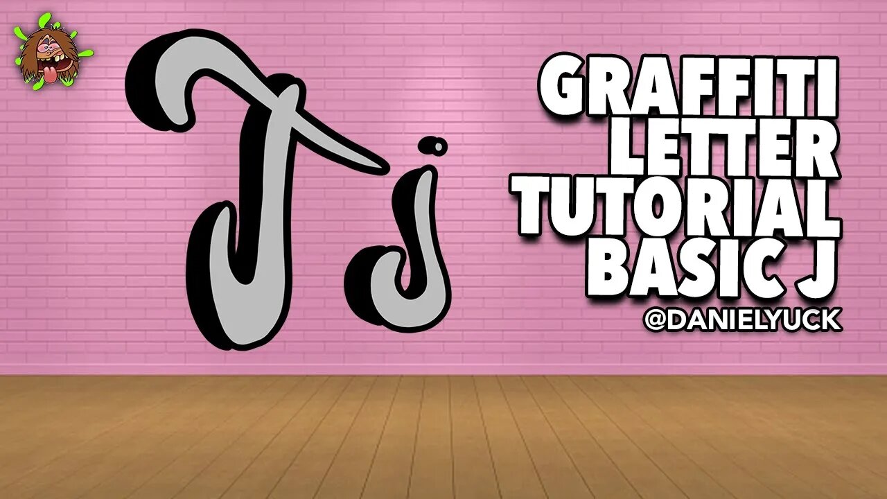 Graffiti Letter Tutorial Basic Letter J