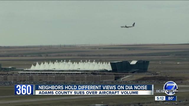 Adams County files lawsuit over DIA noise pollution