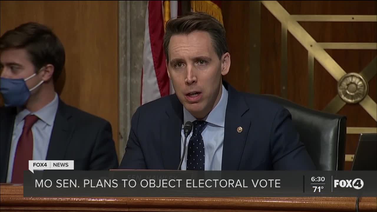 Senator to object electoral vote