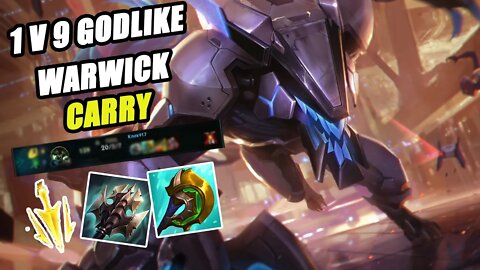 INSANE WARWICK 1V9 TOTAL STOMP GAME ( Literally unstoppable )