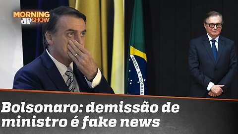 Bolsonaro diz que demissão de Vélez Rodríguez é fake news