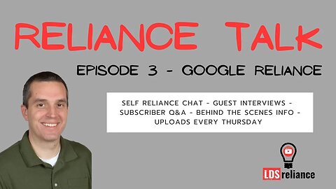 Reliance Talk - Episode 3 - Google Reliance Or The Crutch Of Always Looking Things Up Online