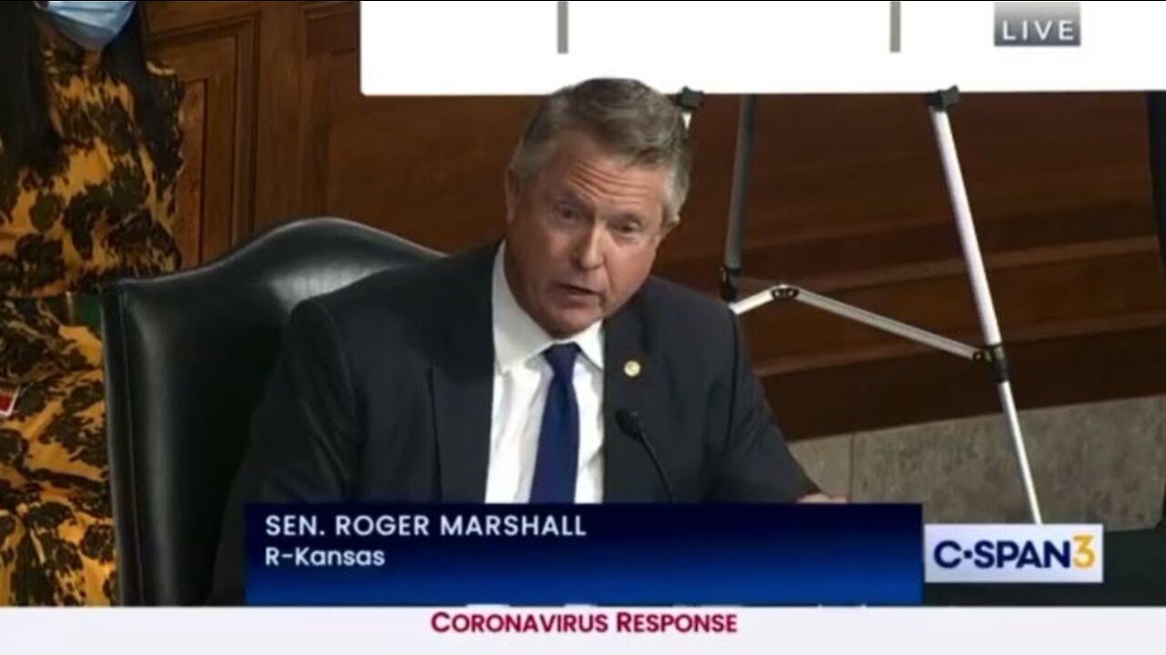 Dr. Roger Marshall confronts Fraudci over Project Veritas report