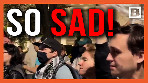 So Sad! Pro-Palestinian Protesters On the Verge of Tears Shout Outside White House