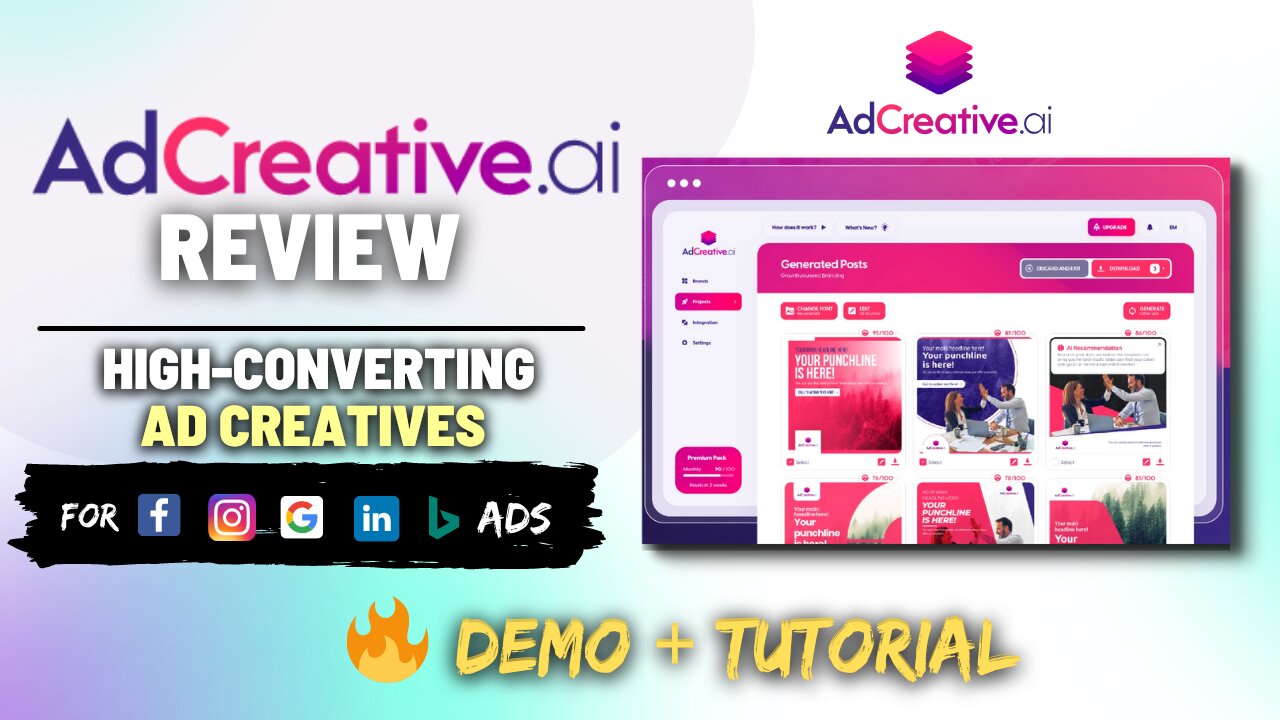 AdCreative.ai Review with Demo + Tutorial | Create Stunning Ad Creatives | Marpipe Alternative