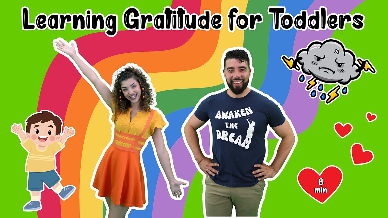 Learning Gratitude for Toddlers 🌟Gratitude Sing-A-Long Song 🧡