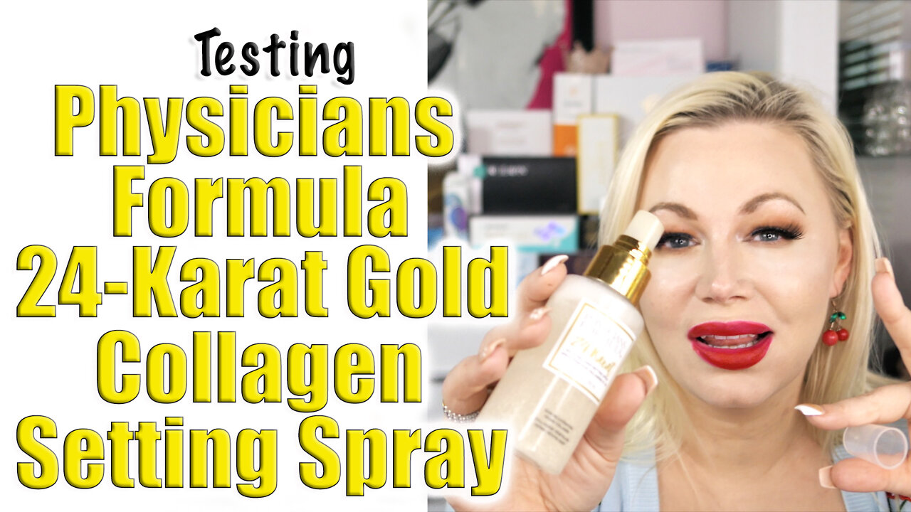 Testing Physicians Formula 24 Karat Gold Collagen Setting Spray | I hope it works!