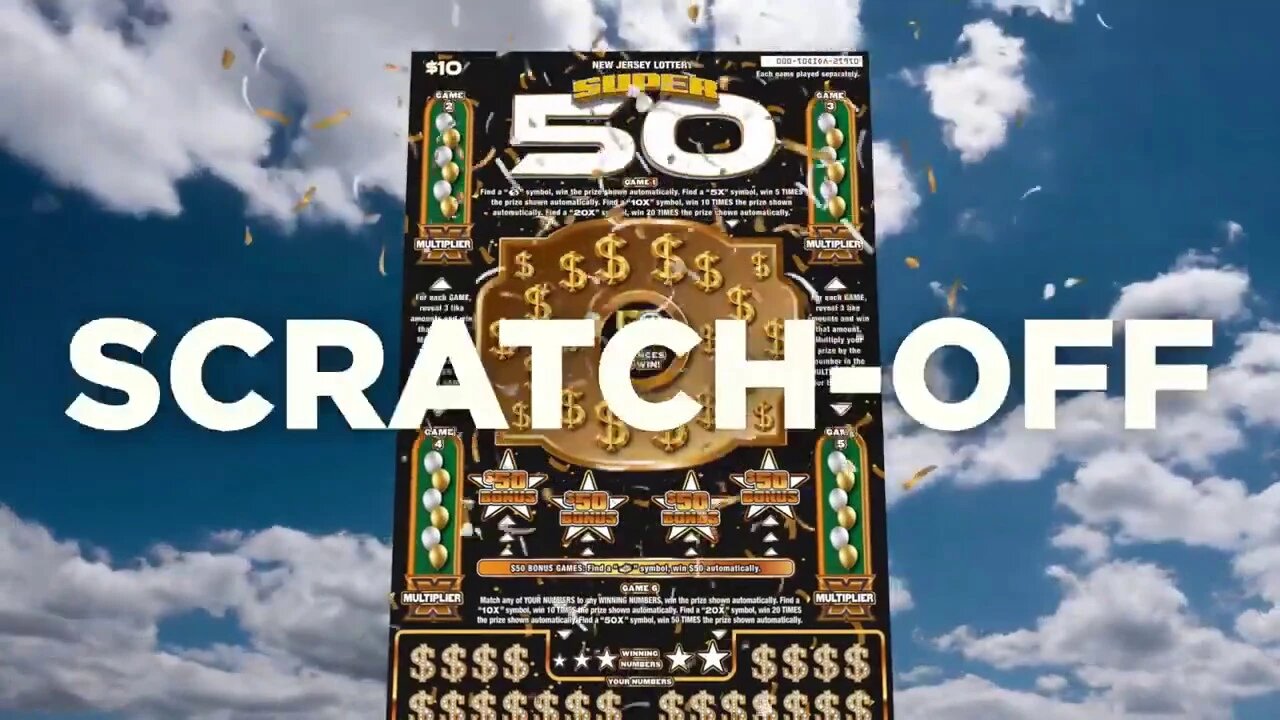 NJ Lottery celebrates 50th anniversary with new gigantic scratch-off ticket