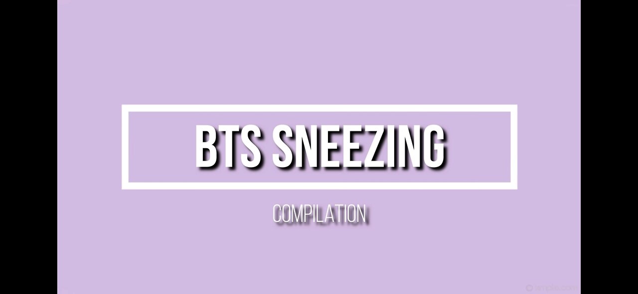 BTS sneezing compilation