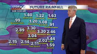 Mostly cloudy with scattered showers Friday