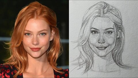 How to draw a face | how to draw a girl's face | loomis method | sketch @PSN experiments