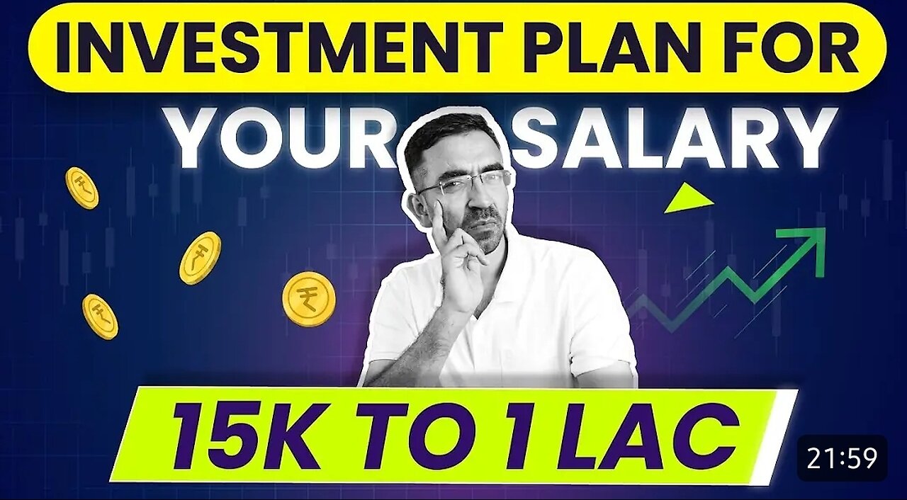 Investment plan for your Indian salary 15k to 1 lac