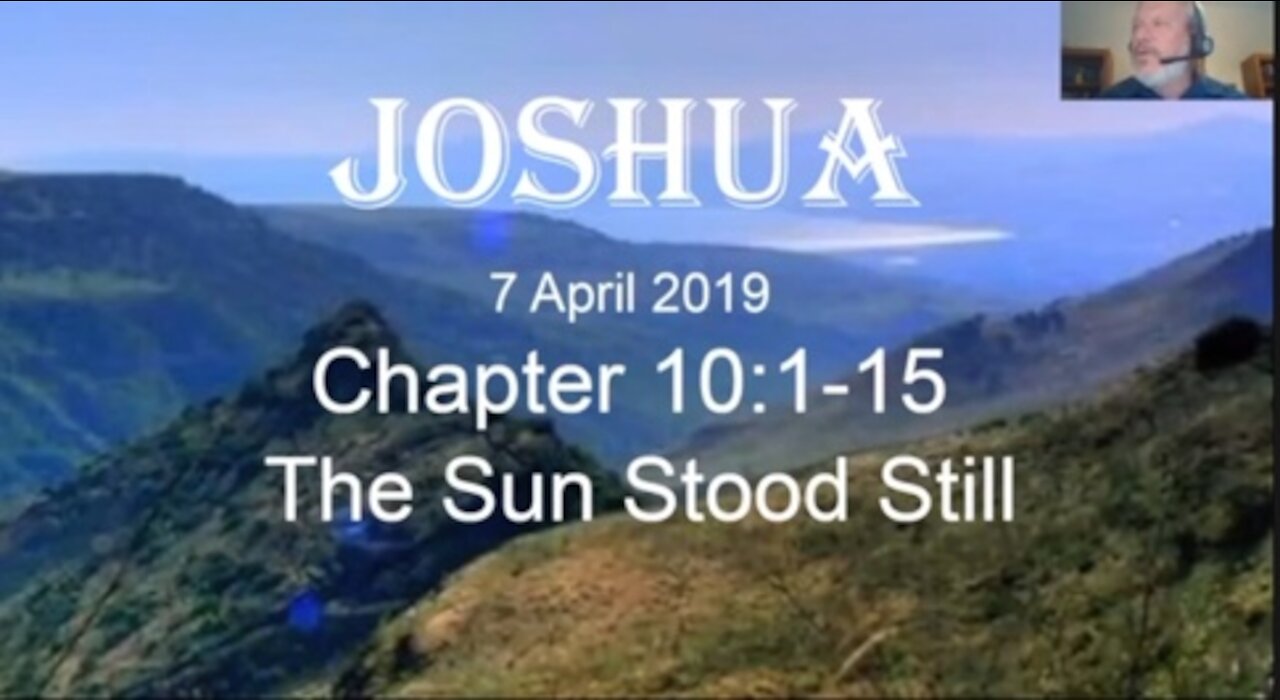 Joshua 10 1-15 the day the sun stood still