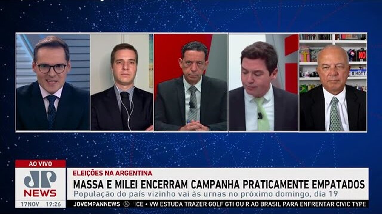 Massa e Milei encerram campanha presidencial na Argentina praticamente empatados