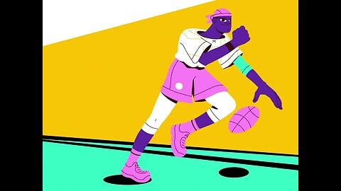 Basket Ball Player Timelapse. Full breakdown from start to finish. #keyframes #2danimation