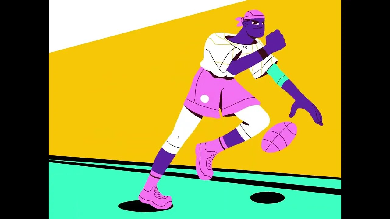 Basket Ball Player Timelapse. Full breakdown from start to finish. #keyframes #2danimation