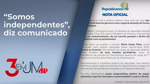 Republicanos publica nota reafirmando que não fará parte do governo Lula