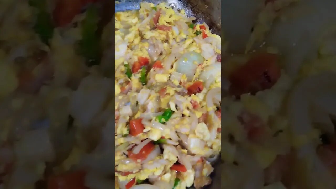 Ackee and Salt Fish With Yam, Banana and Dumplings 😋 #shorts #ackee #ackeeandsaltfish