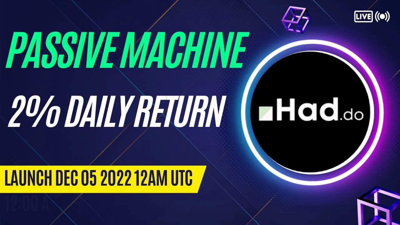 Half A Dollar Token | Passive Machine | 2% Daily Return on Investment