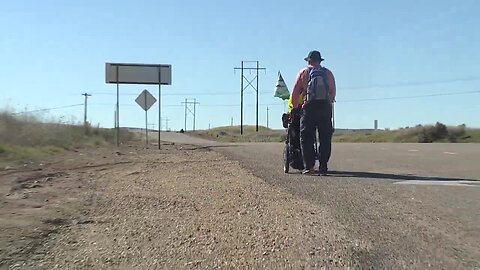 Army veteran treks through Idaho on his cross country walking mission to raise awareness