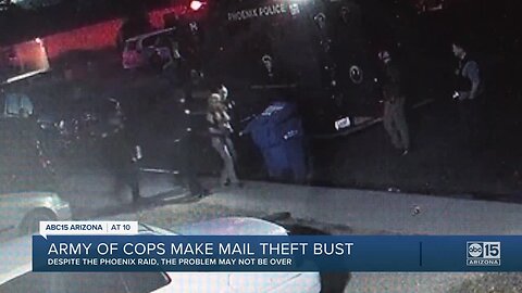 Army of officers make mail theft bust