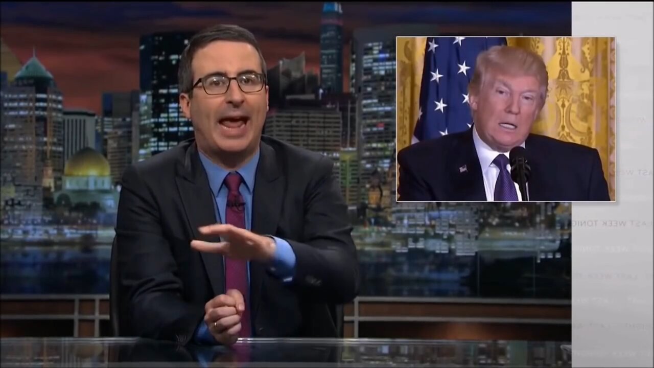 John Oliver takes a shot at Flat Earth & Trump - bonus Samuel Jackson ✅