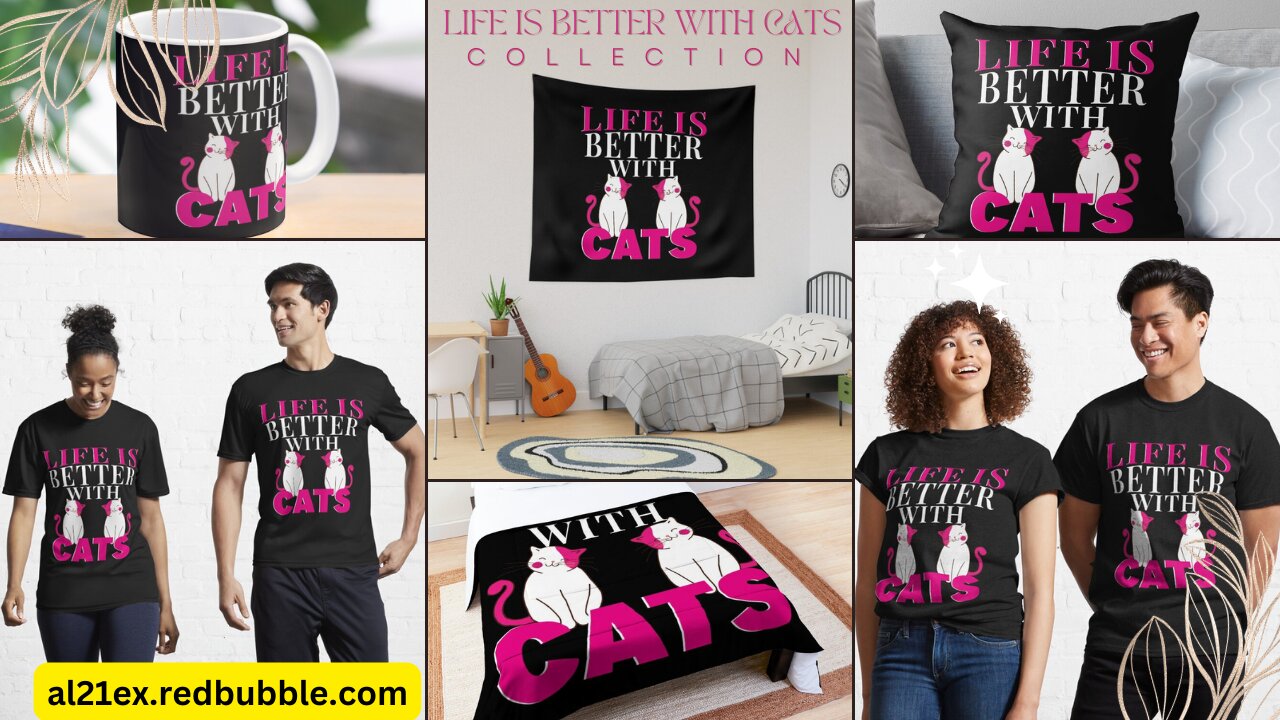 LIFE IS BETTER WITH CATS FUNNY SHIRT