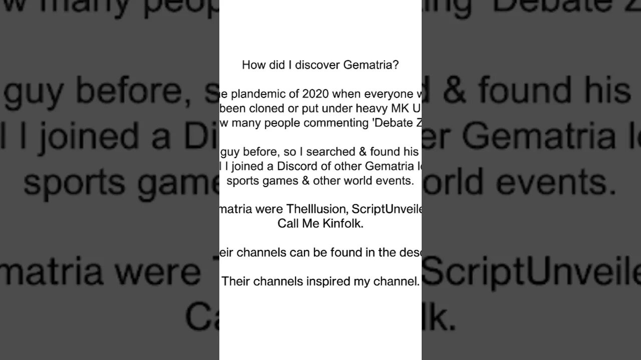 What is Gematria? - Clip 9 - How did you discover #Gematria ??? #occult #matrix #rp #redpill