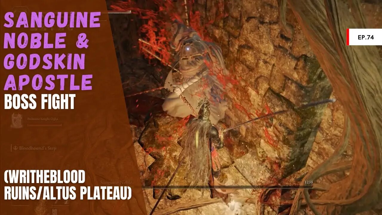 Sanguine Noble & Godskin Apostle (Writheblood Ruins/Altus Plateau)