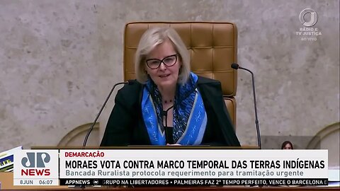 Moraes vota contra marco temporal das terras indígenas