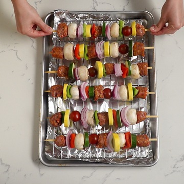 Beer & Mustard Sausage Skewers