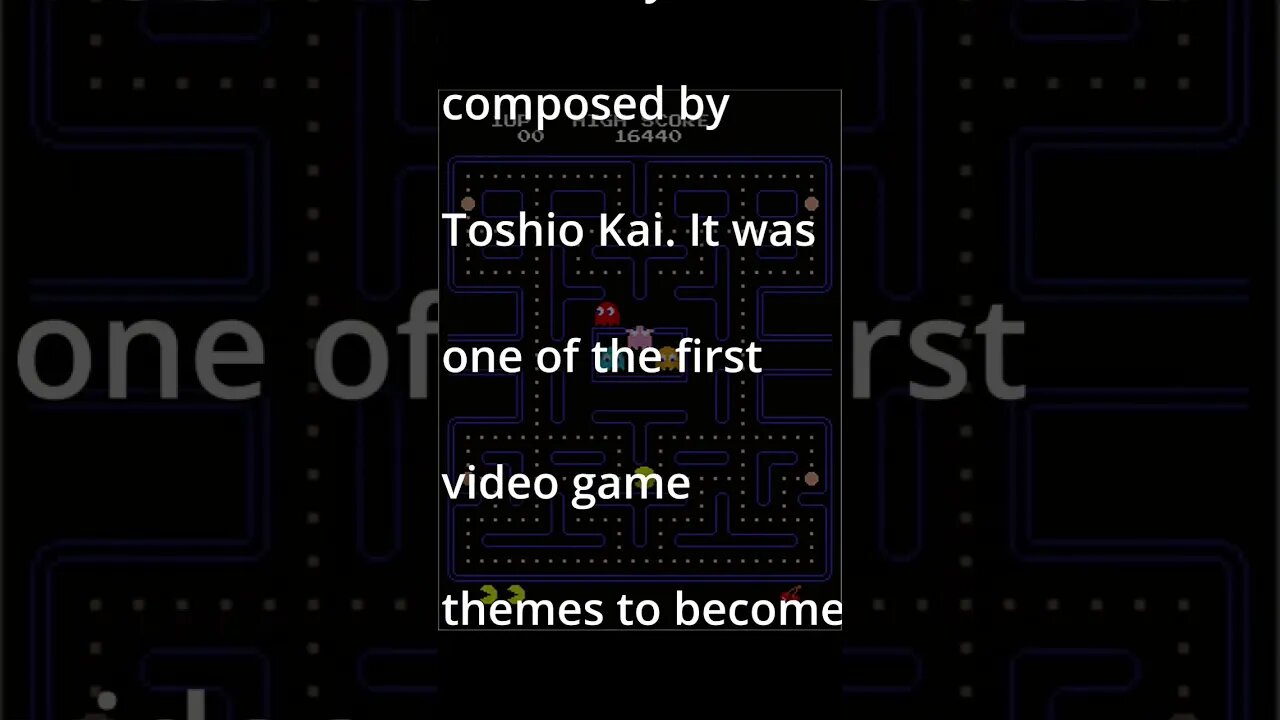 Video Game Music, Interesting Facts - Pac-Man #shorts #youtubeshorts #videogames #videogamemusic