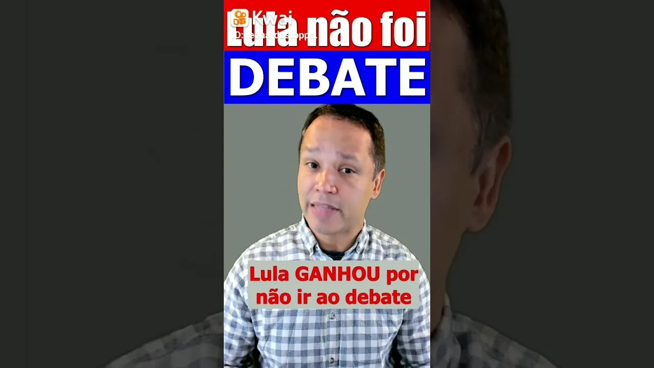 Lula GANHOU por não ir ao debate