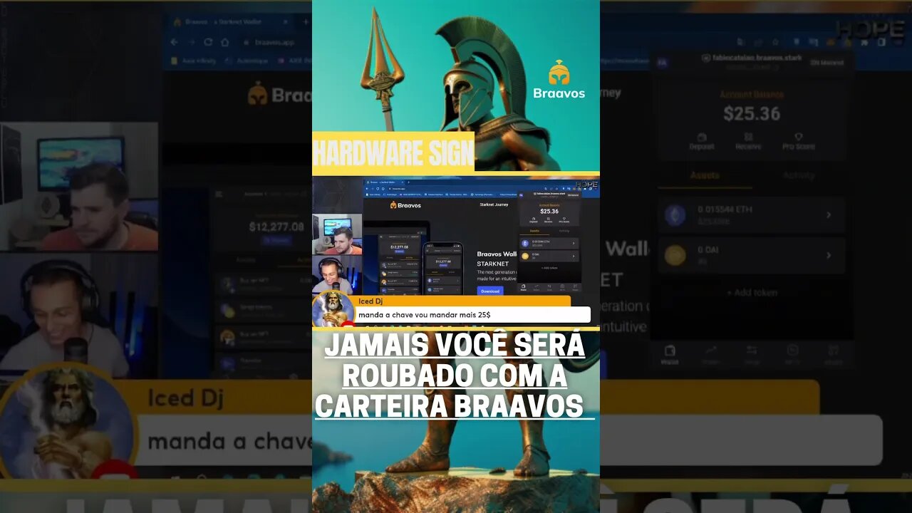 CRIPTOMOEDAS A SALVO com a @braavos_wallet