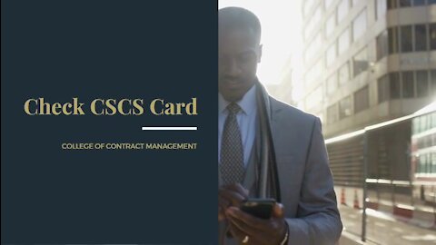 Check CSCS Card