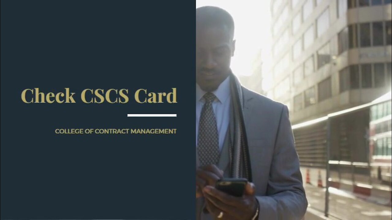 Check CSCS Card