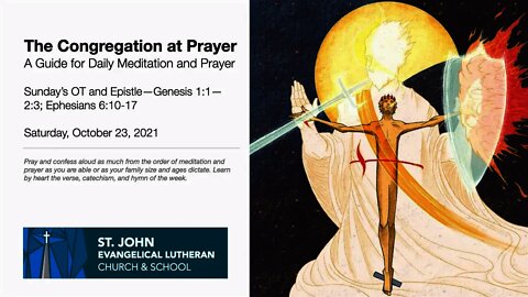 Sunday’s OT and Epistle—Genesis 1:1—2:3; Ephesians 6:10-17