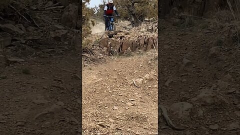 Who likes riding rock gardens? #mtb #ytshorts #emtb