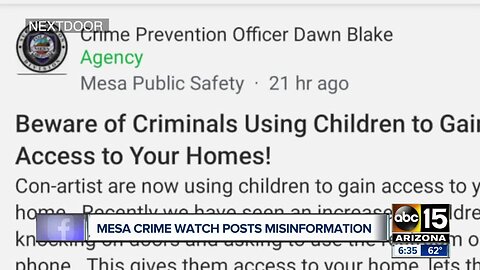 Mesa police clarify officer's social media post that turned out to be false