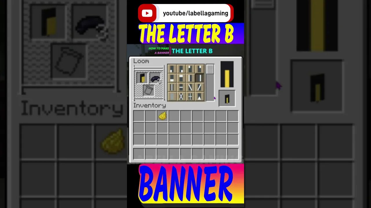 How To Make The Letter B Banner | Minecraft